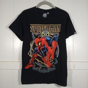 Vintage Spider-Man T-Shirt Art Initiative × R Constantino Mens Small Black 18x24